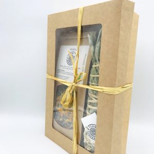 Coffret tisanes et baton de fumigation Pays Basque plantes bio