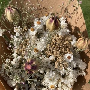 Bouquets de fleurs séchées